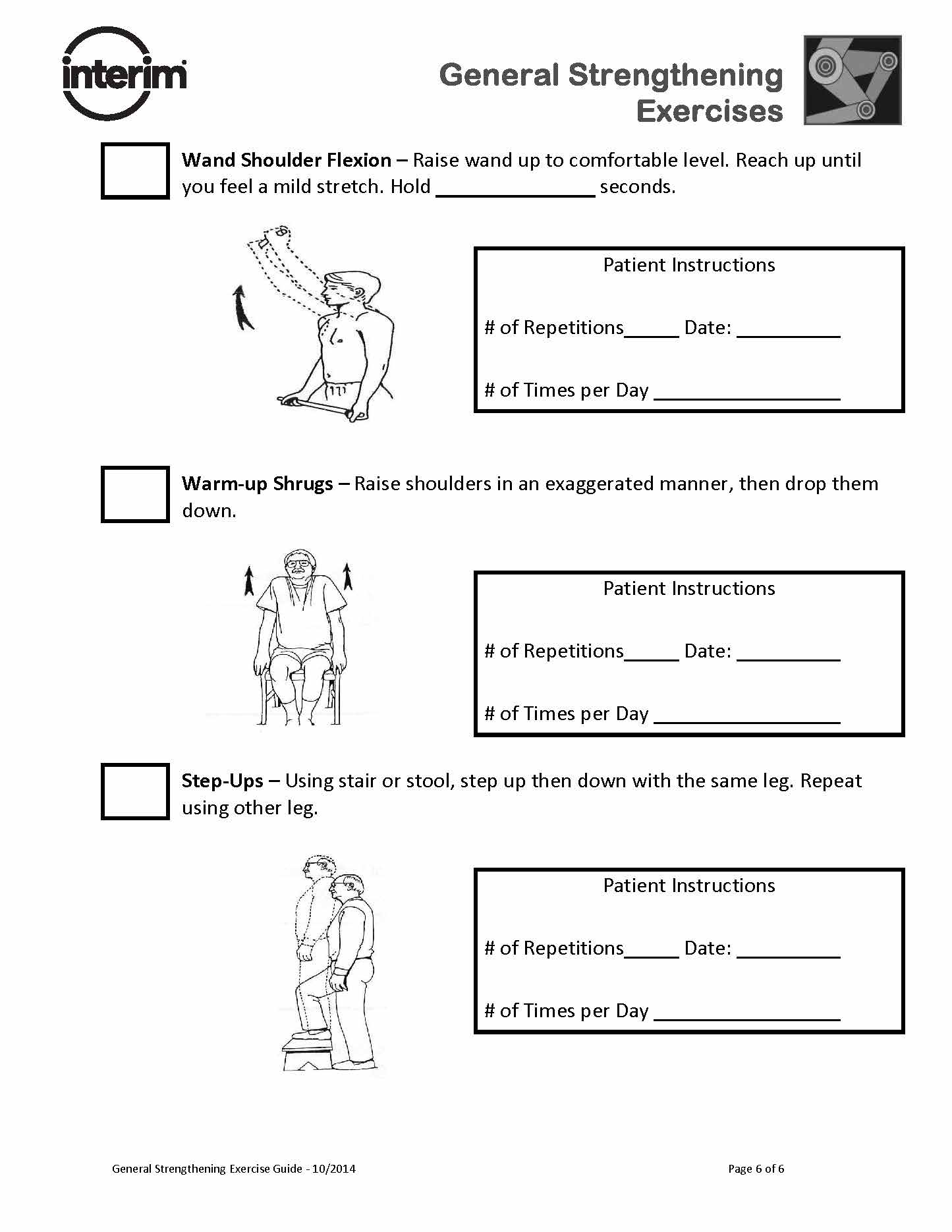 General Strengthening Exercise Pack