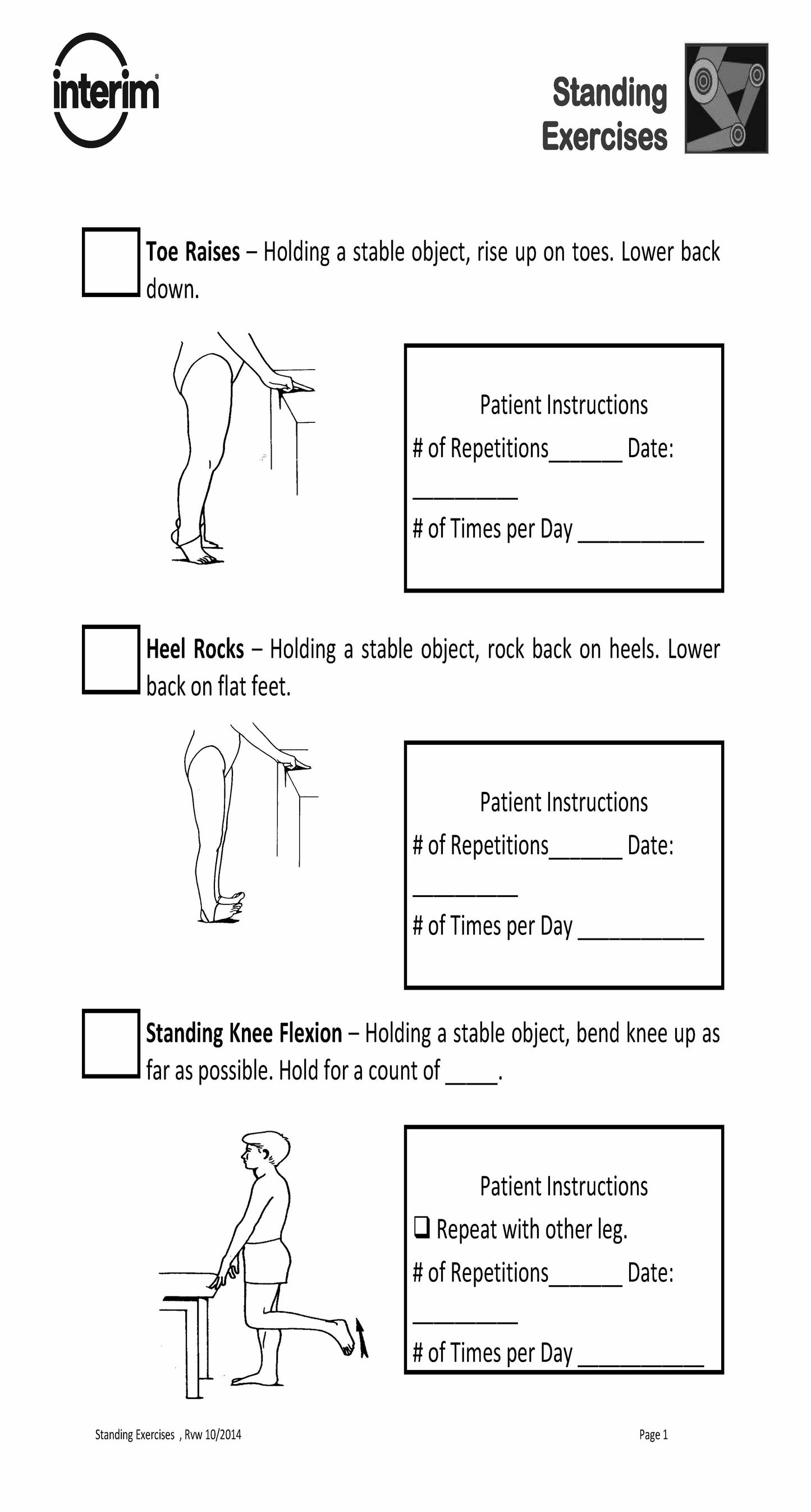 General Strengthening Exercise Pack