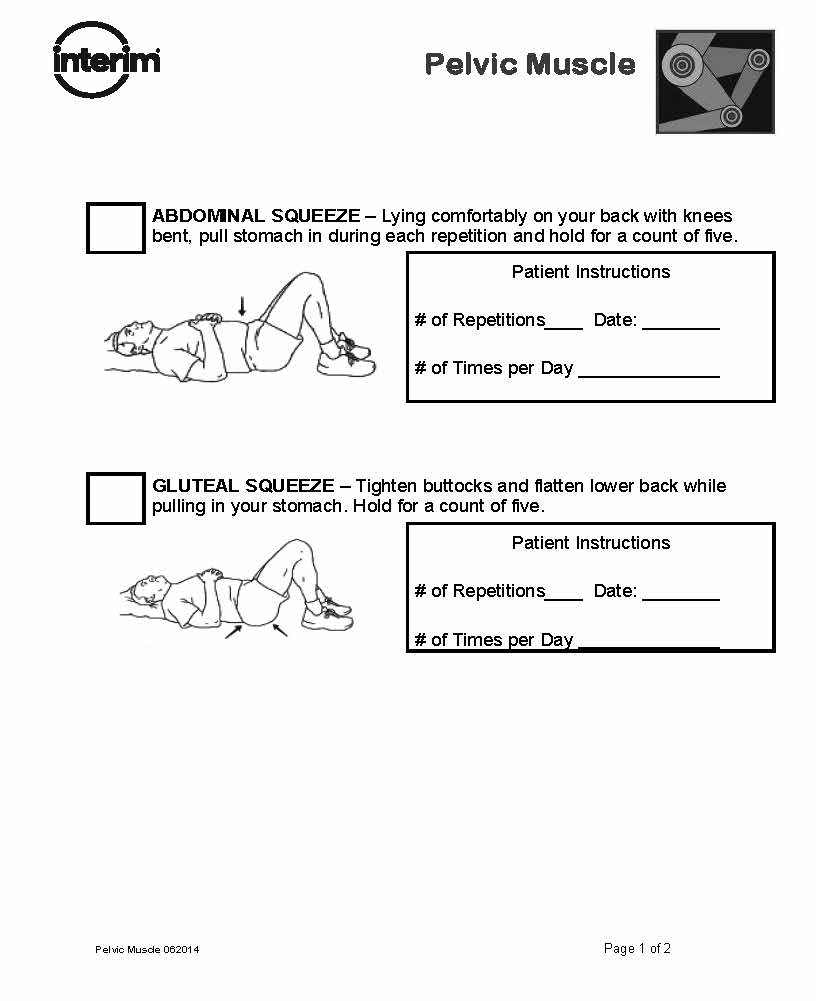 Pelvic Muscle Exercise Guide