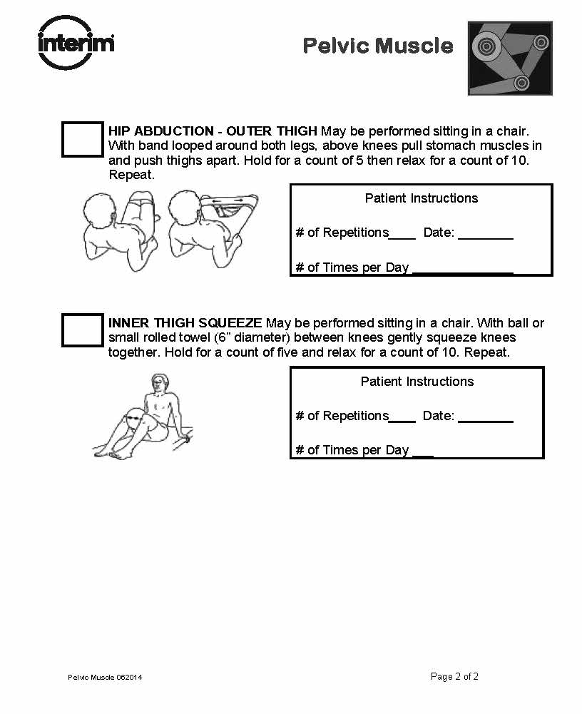 Pelvic Muscle Exercise Guide