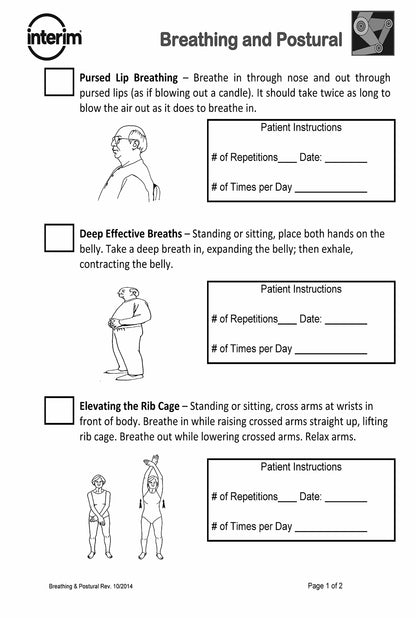 Breathing and Postural Exercise Guide