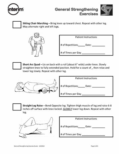 General Strengthening Exercise Pack