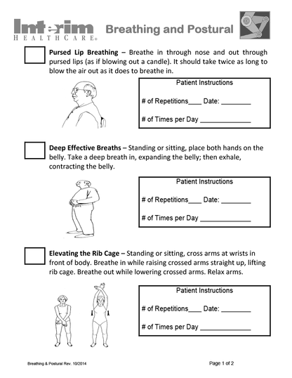 Breathing and Postural Exercise Guide
